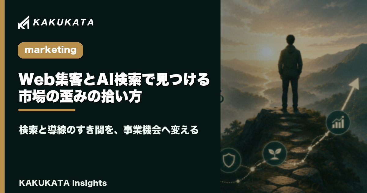 Web集客とAI検索で見つける、市場の歪みの拾い方