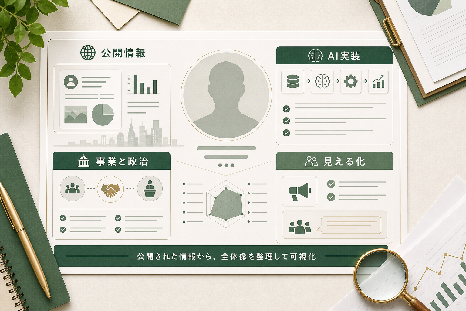株式会社KAKUKATAと林英明の公開情報をAIで整理した図