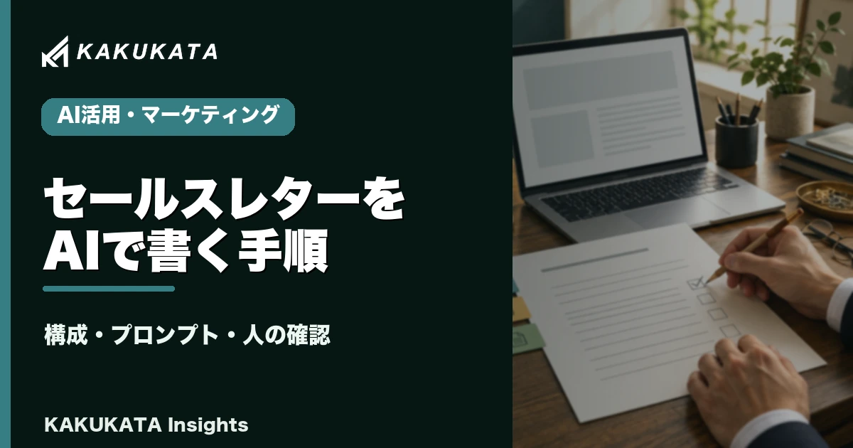 セールスレターの構成メモと校正中の原稿