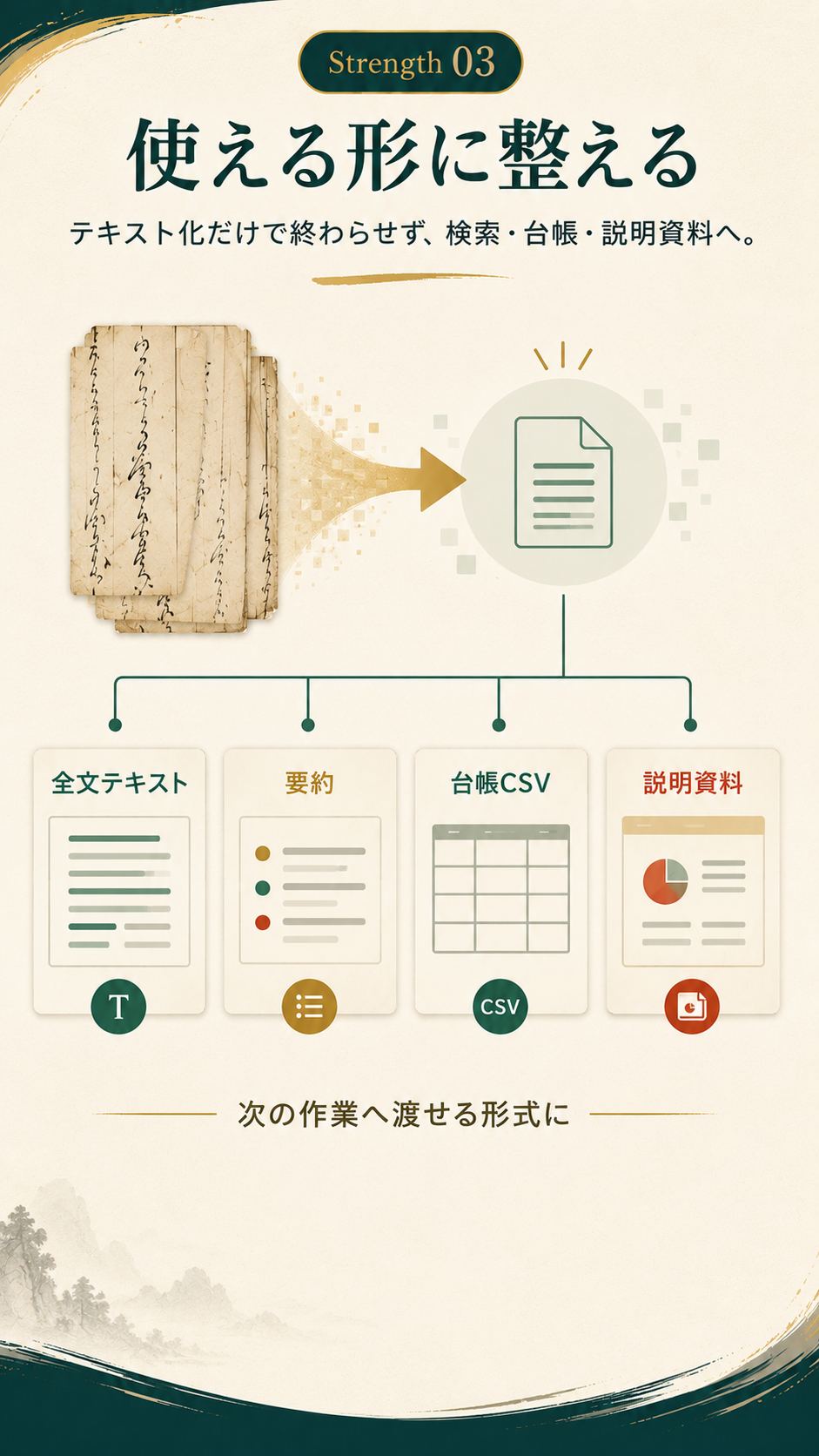 使える形式に整える